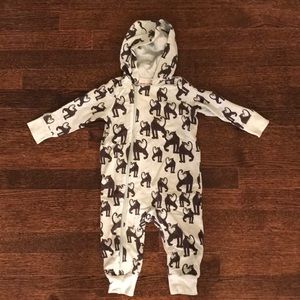Mini rodini panther onesie